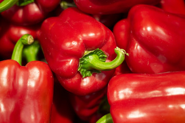 Red pepper. Sweet spicy vegetable.