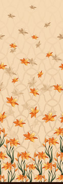 daman style floral textile design 