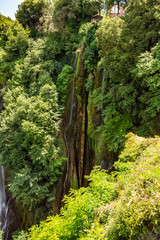 Marmore Falls seen from Specola panoramic point, Terni - Italy
