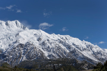 Mount Cook New Zealand Mountains snow