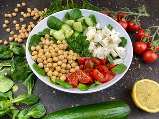 Kichererbsen Salat