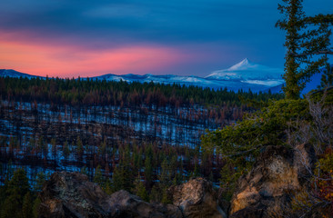 Glowing Sky - Oregon - Mountain