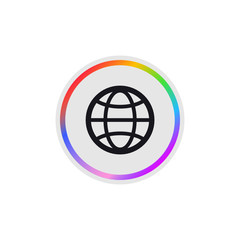 World Wide Web -  Modern App Button