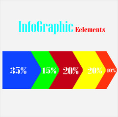 infographic icon full color bar with a white background