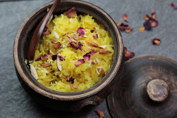 Sweet Rice or Zarda Pulao