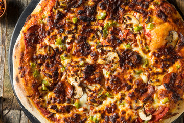 Homemade Louisville Style Supreme Pizza