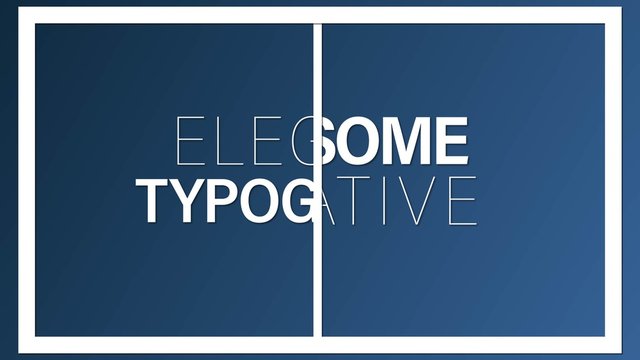 Large Typography Titles