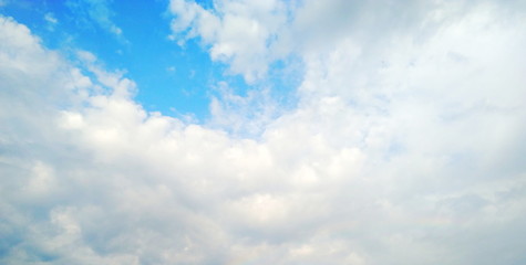 Obraz premium Nature landscape,Blue sky with clouds background.