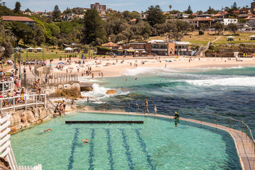 Bronte Swimming Pool und Strand