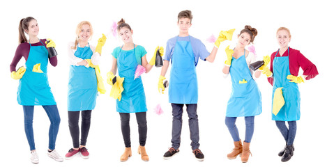 Obraz premium cleaning lady