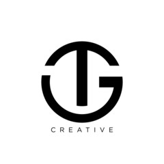 tg logo design vector icon