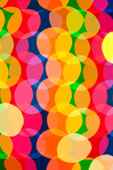 Fototapeta na wymiar Close-up of colored circles glow