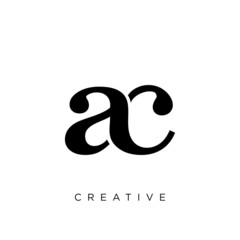 Fototapeta premium ac logo design vector