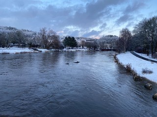 landschaft in sigmaringen im winter