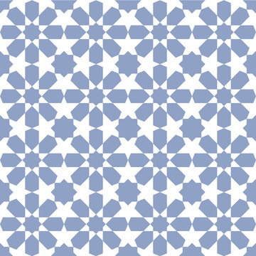 Vector seamless border in Eastern style. Ornate element for design on moroccan style. Ramadan kareem pattern. Luxury illustration for invitations, greeting card, wallpaper, web, background.
