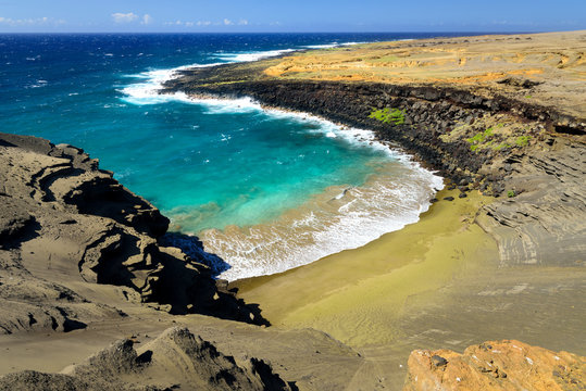 Green Sand Beach, Big Island Hawaii