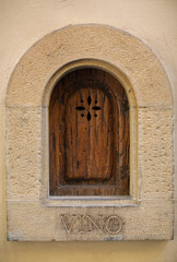 Wine window or Buchette del Vino