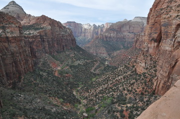 Red Rock Mountains in Zion National Park