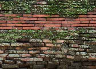 Background of old vintage brick wall