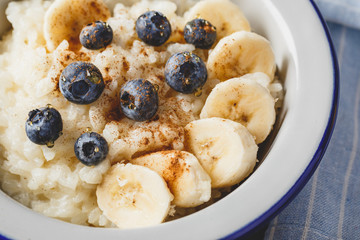 Milk rice porridge