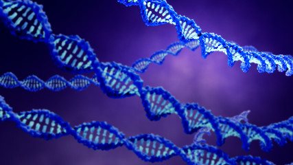 DNA, molecule that contains the genetic code of organisms