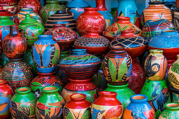 Clay Pots Stacked Up - Horizontal