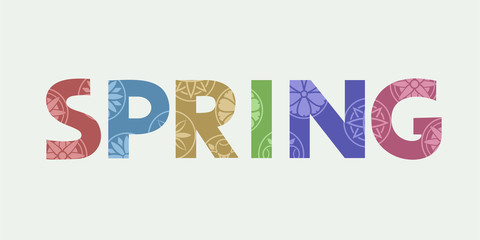 Creative design of spring symbol