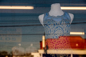 Abstract Dress In Window