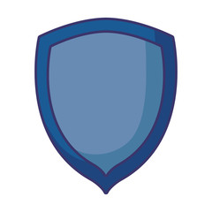 Shield of security system vector design