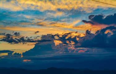 azul atardecer 