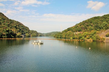 Fototapeta na wymiar 福岡市の長谷ダム