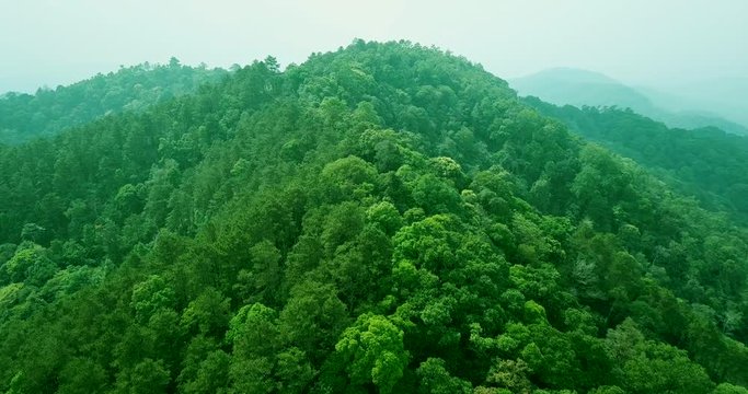 Arial Shot from Chae Son National Park View Point.