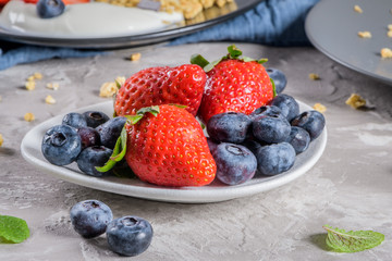 Strawberries and blackberries