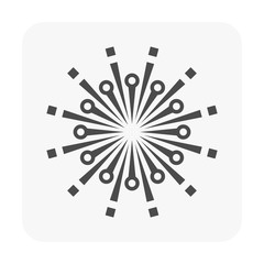 Firework vector icon