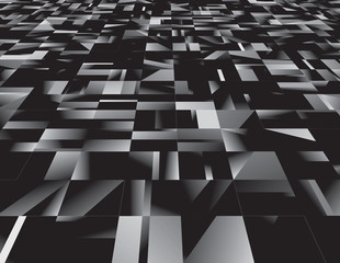 Abstract background with black and white tile