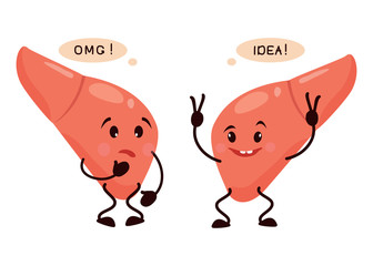 Cartoon character liver