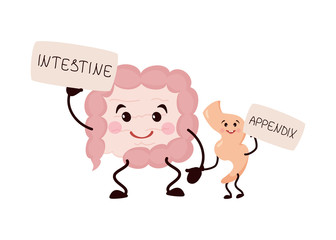 Cartoon character intestines.