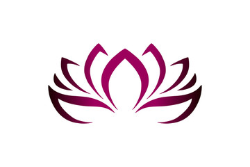 minimalist logo lotus