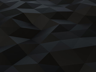 Dark abstract low poly background - texture