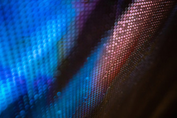 CloseUp LED blurred screen. LED soft focus background. abstract background ideal for design.