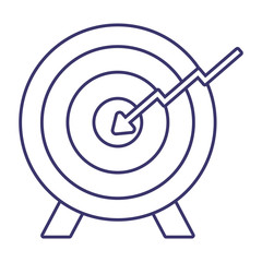 Isolated target icon vector design