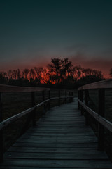 Fototapeta premium Magical sunset in the nature