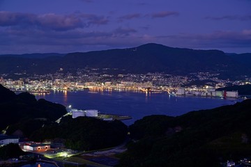 展望公園から眺める佐世保港の夜景＠長崎