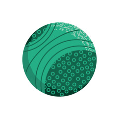 sport ball icon, flat style