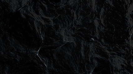 Abstract sea surface aerial view, 3d rendering process, 4k Ultra HD 3840x2160.