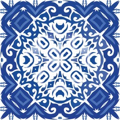 Traditional ornate portuguese azulejo.
