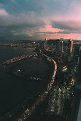 Panama City in the evening