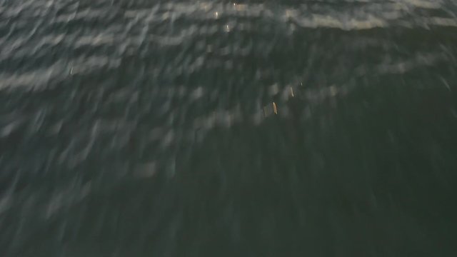 4k cinematic b-roll drone shot of flying above Pantai Puteri, famous beach at Melaka, Malaysia. 