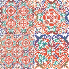 Antique talavera tiles patchworks.