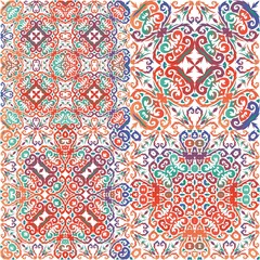 Antique talavera tiles patchworks.